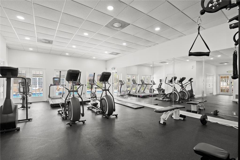 6980 Roswell Road, Unit F7 Atlanta, GA 30328 - Photo 39 of 43 a view of a room with gym equipment