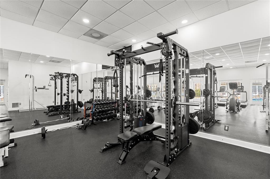 6980 Roswell Road, Unit F7 Atlanta, GA 30328 - Photo 40 of 43 a view of a room with gym equipment