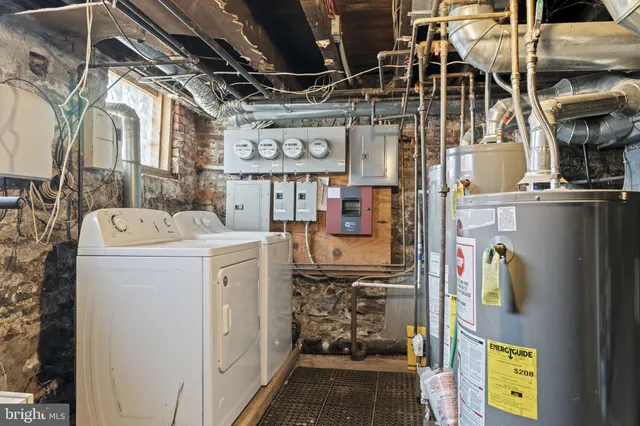 a view of storage and utility room