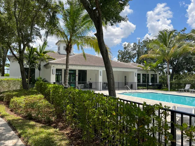 a view of lake with a yard