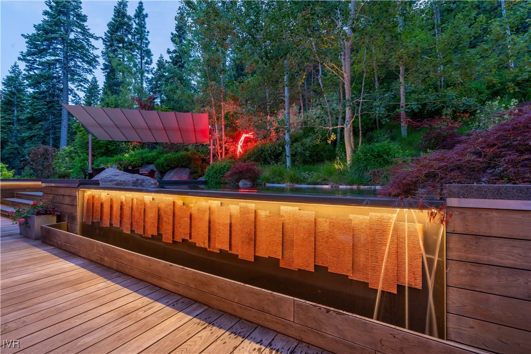 475 Tuscarora Road Crystal Bay, NV 89402 - Photo 45 of 49 Waterfall at night