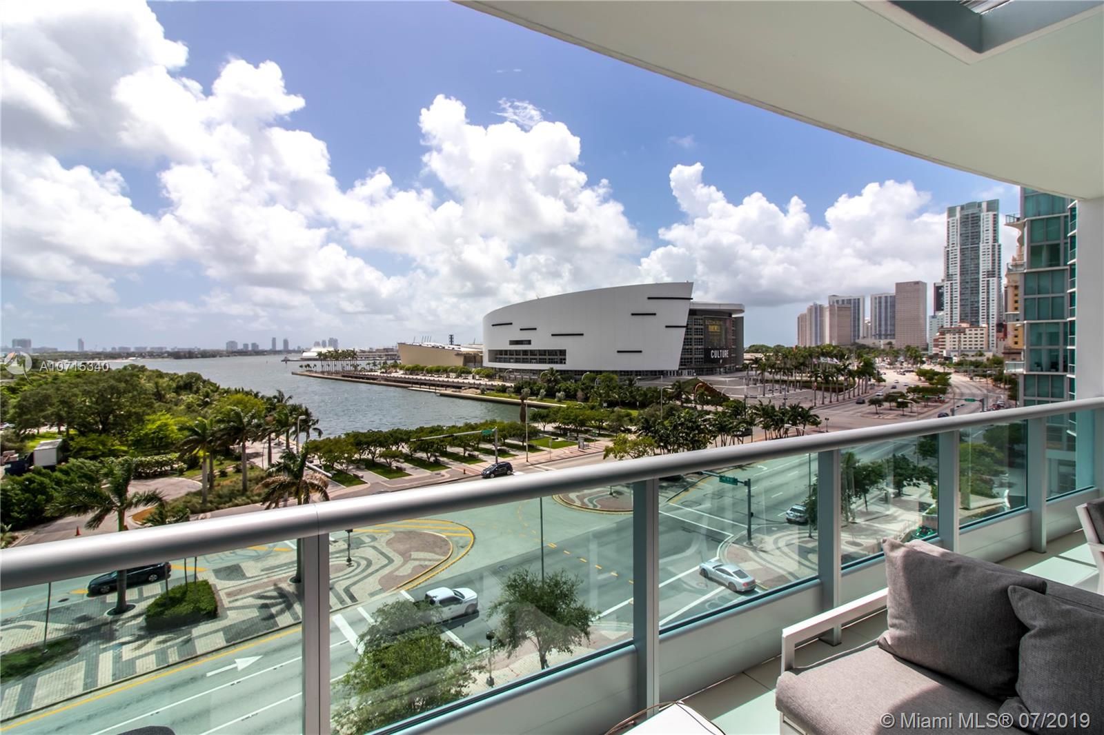 900 Biscayne Boulevard, Unit 705 Miami, FL 33132 - Photo 11 of 43 a city view from a balcony