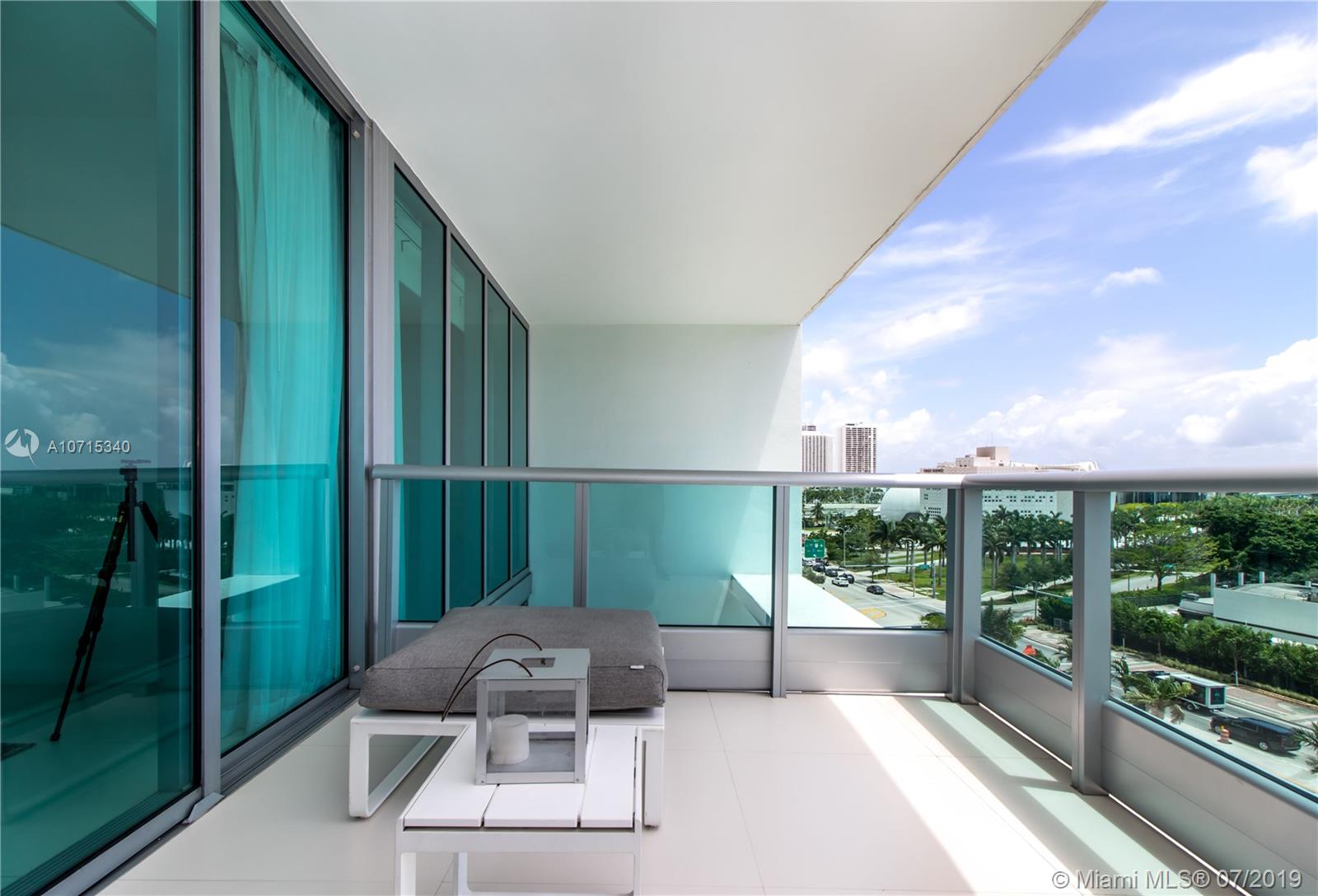 900 Biscayne Boulevard, Unit 705 Miami, FL 33132 - Photo 35 of 43 a view of balcony with furniture