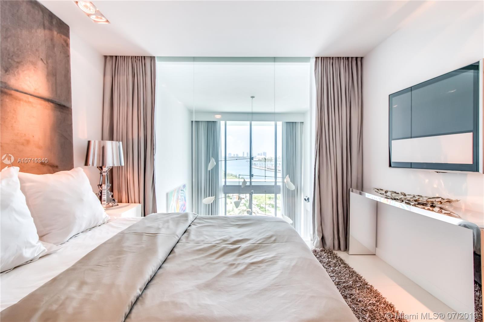 900 Biscayne Boulevard, Unit 705 Miami, FL 33132 - Photo 38 of 43 a bedroom with a bed and a window