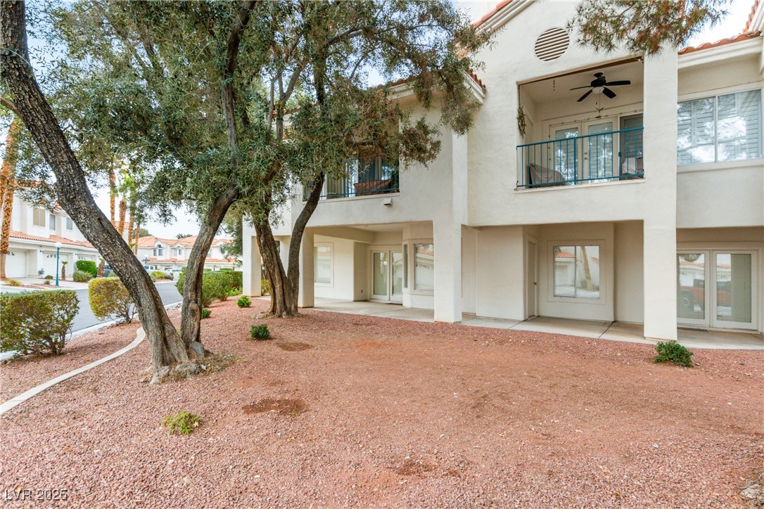7620 Rolling View Drive, Unit 101 Las Vegas, NV 89149 - Photo 24 of 30 ~THIS VIEW IS FROM PART OF THE CORNER SHOWING OFF ALL THE PATIO AREA STRAIGHT AHEAD THAT IS YOURS TO ENJOY~