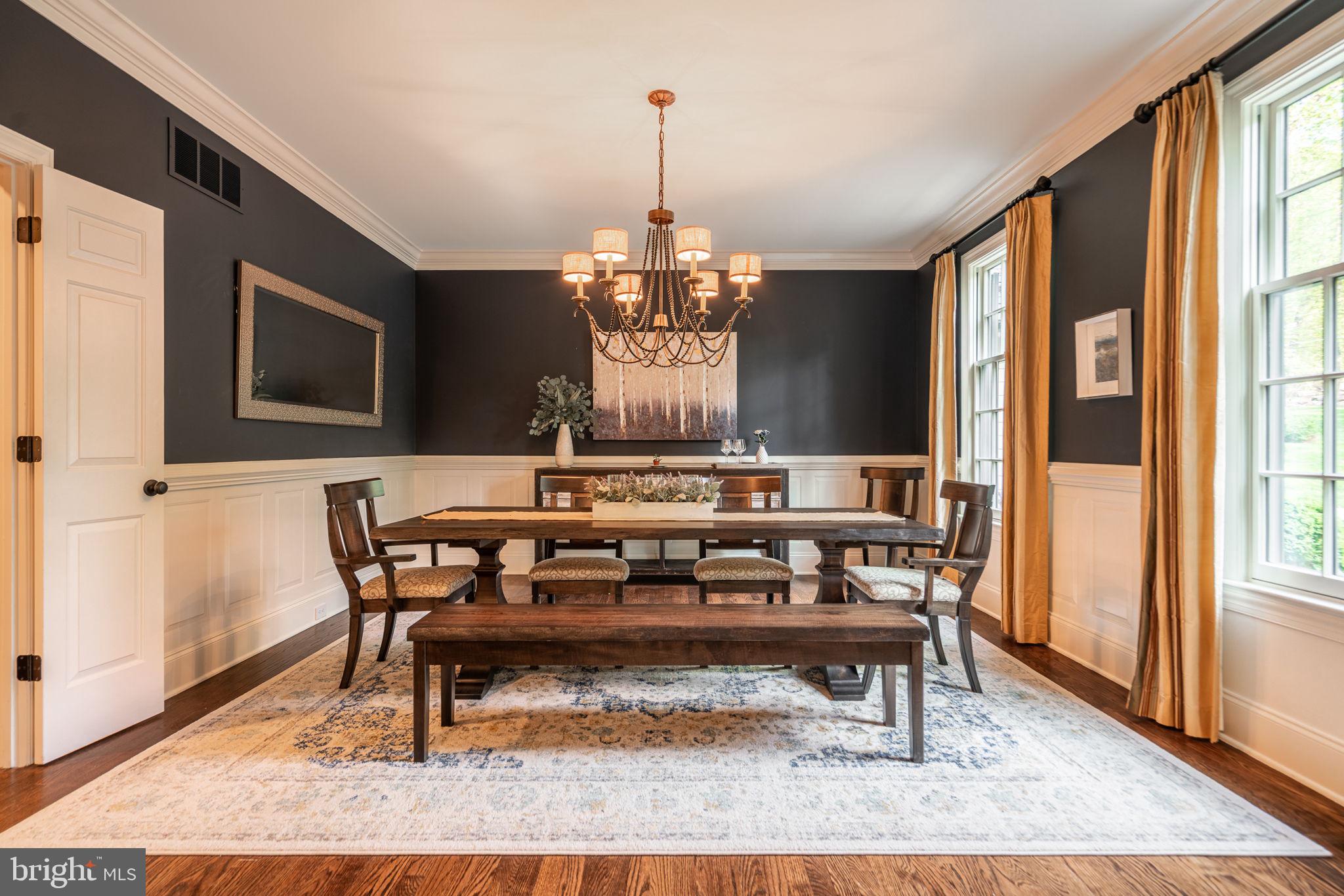 4104 Howell Road Malvern, PA 19355 - Photo 11 of 84 a view of a dining room with furniture window and wooden floor