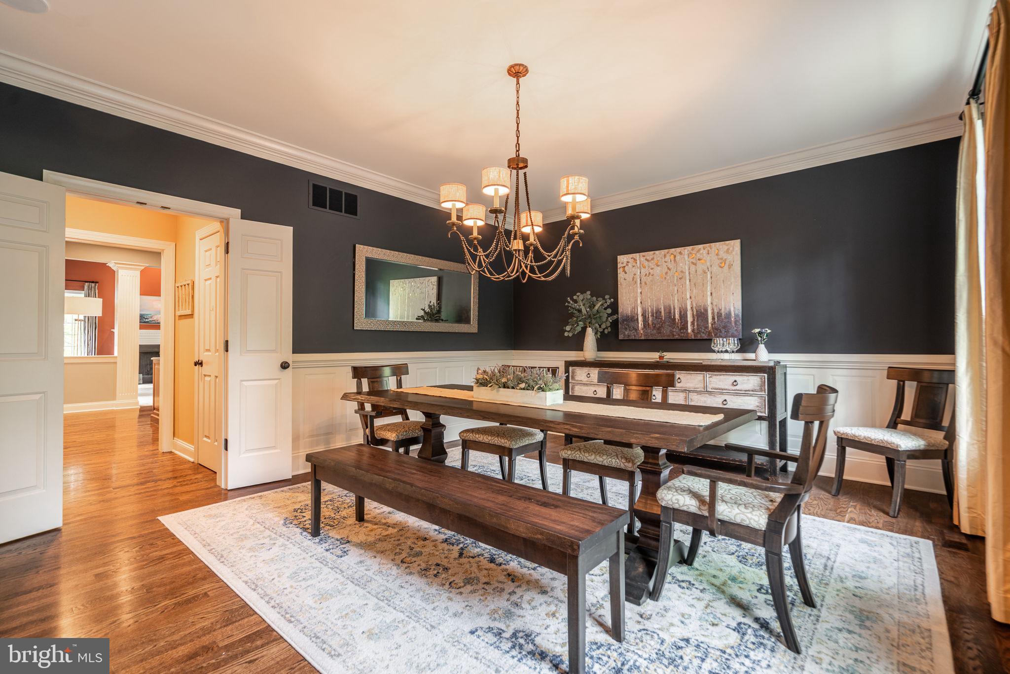 4104 Howell Road Malvern, PA 19355 - Photo 13 of 84 a view of a dining room with furniture and wooden floor