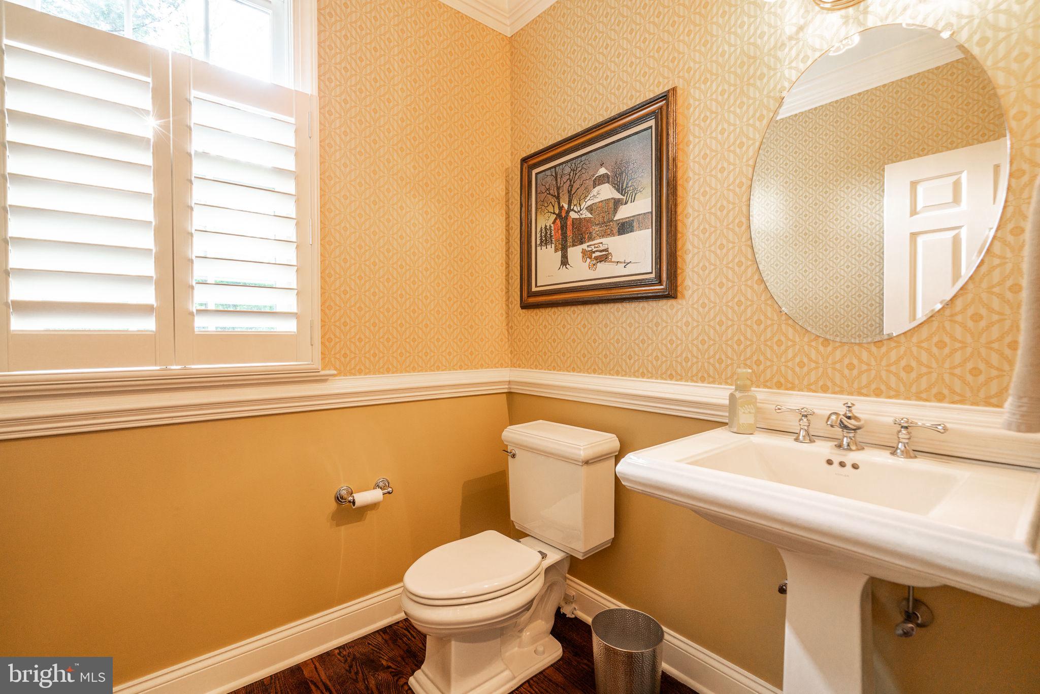 4104 Howell Road Malvern, PA 19355 - Photo 18 of 84 a bathroom with a sink mirror and toilet