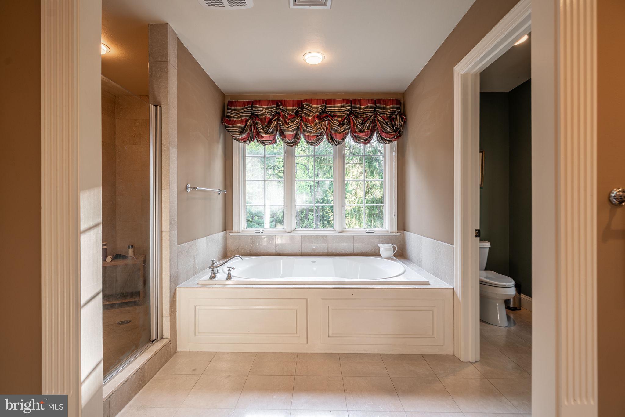 4104 Howell Road Malvern, PA 19355 - Photo 58 of 84 a bath tub sitting in a bathroom next to a window