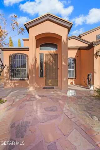 front view of a house with a outdoor space