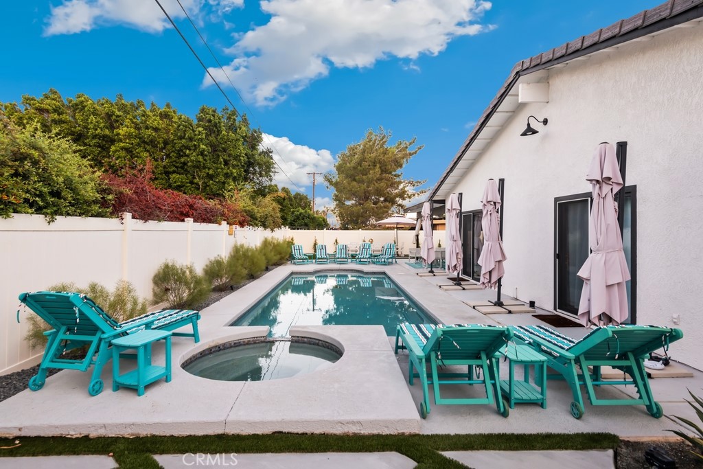 1980 East Rochelle Road Palm Springs, CA 92262 - Photo 44 of 60 a view of backyard with seating space