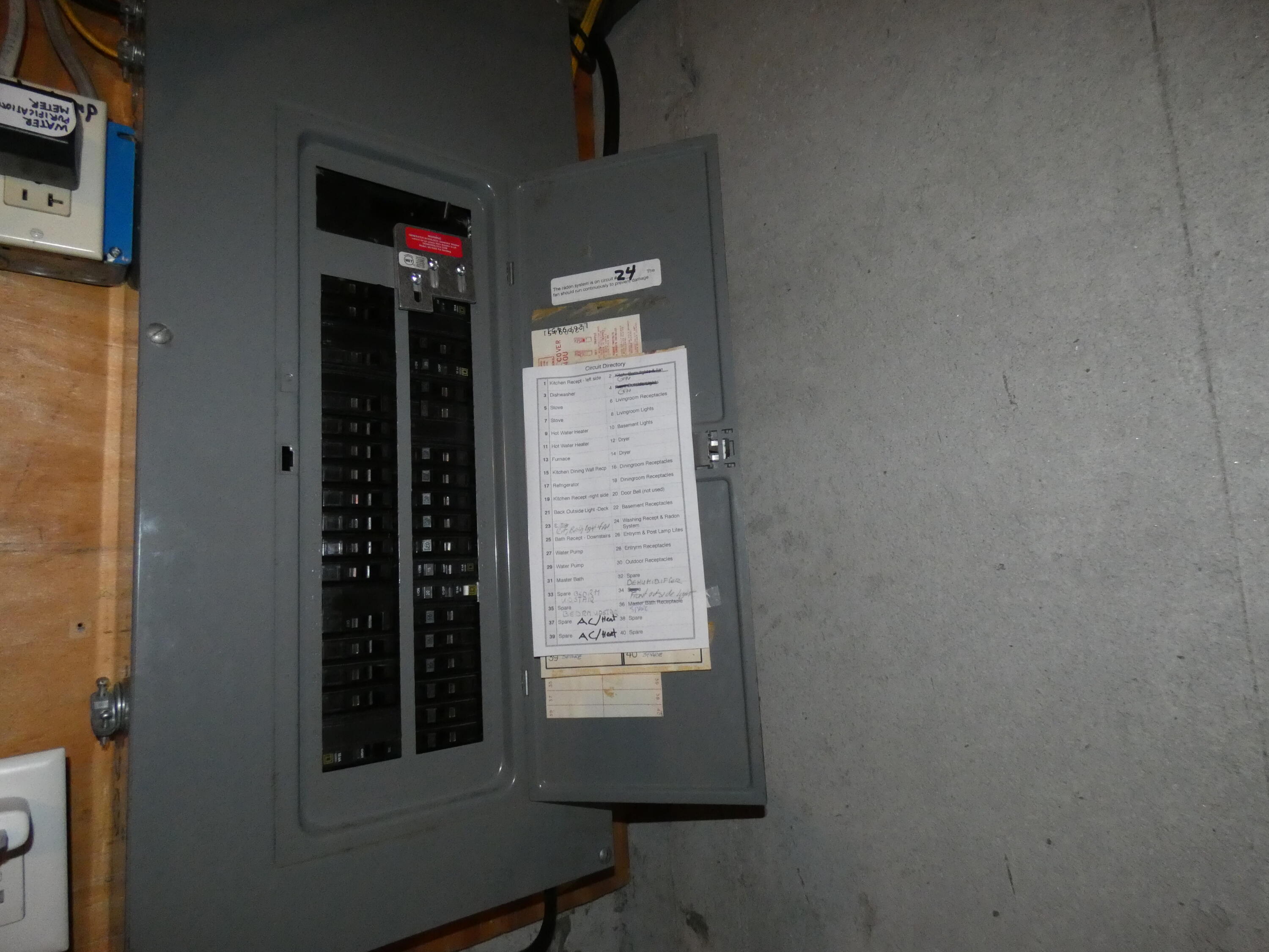 199 Bruce Hill Road Cumberland Center, ME 04021 - Photo 47 of 47 Electrical Panel with Generator Hook Up