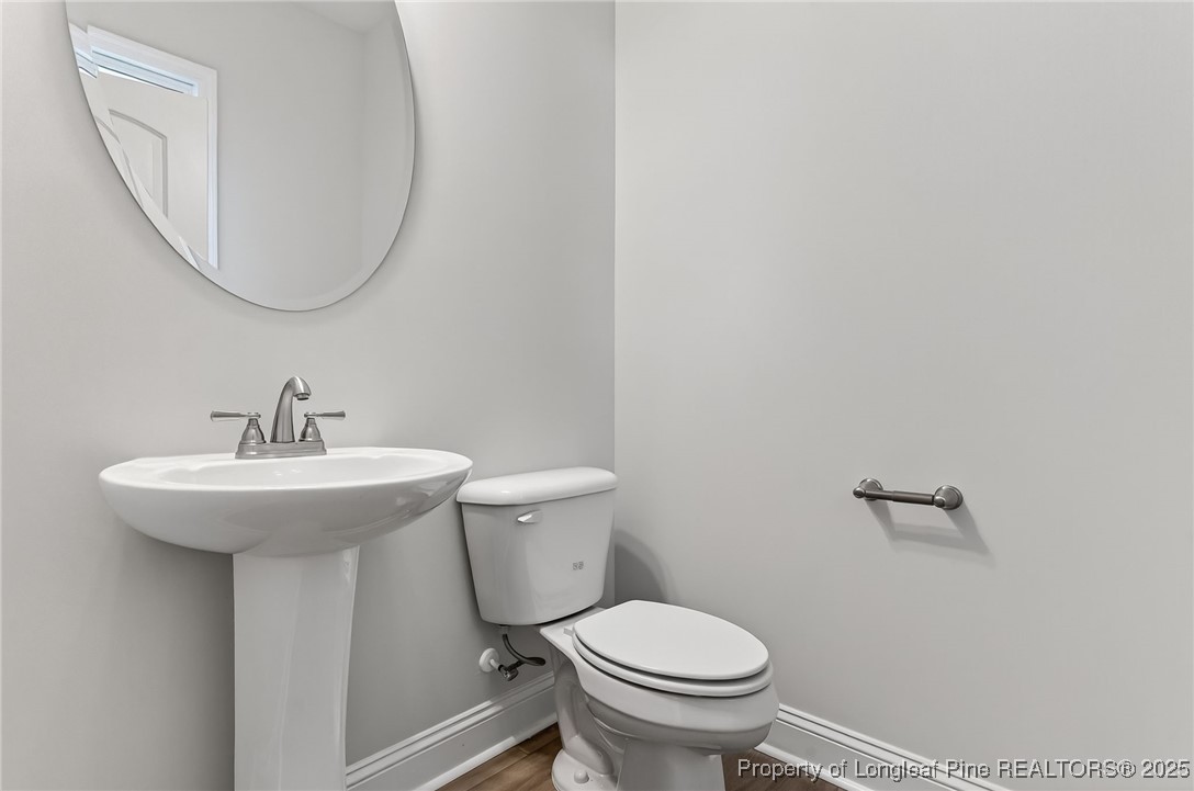 419 Delmore Road Autryville, NC 28318 - Photo 30 of 34 a bathroom with a sink toilet and a mirror