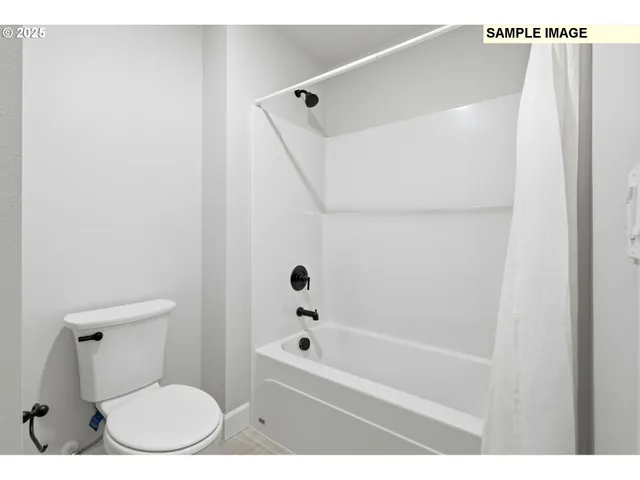 a bathroom with a toilet and a bathtub