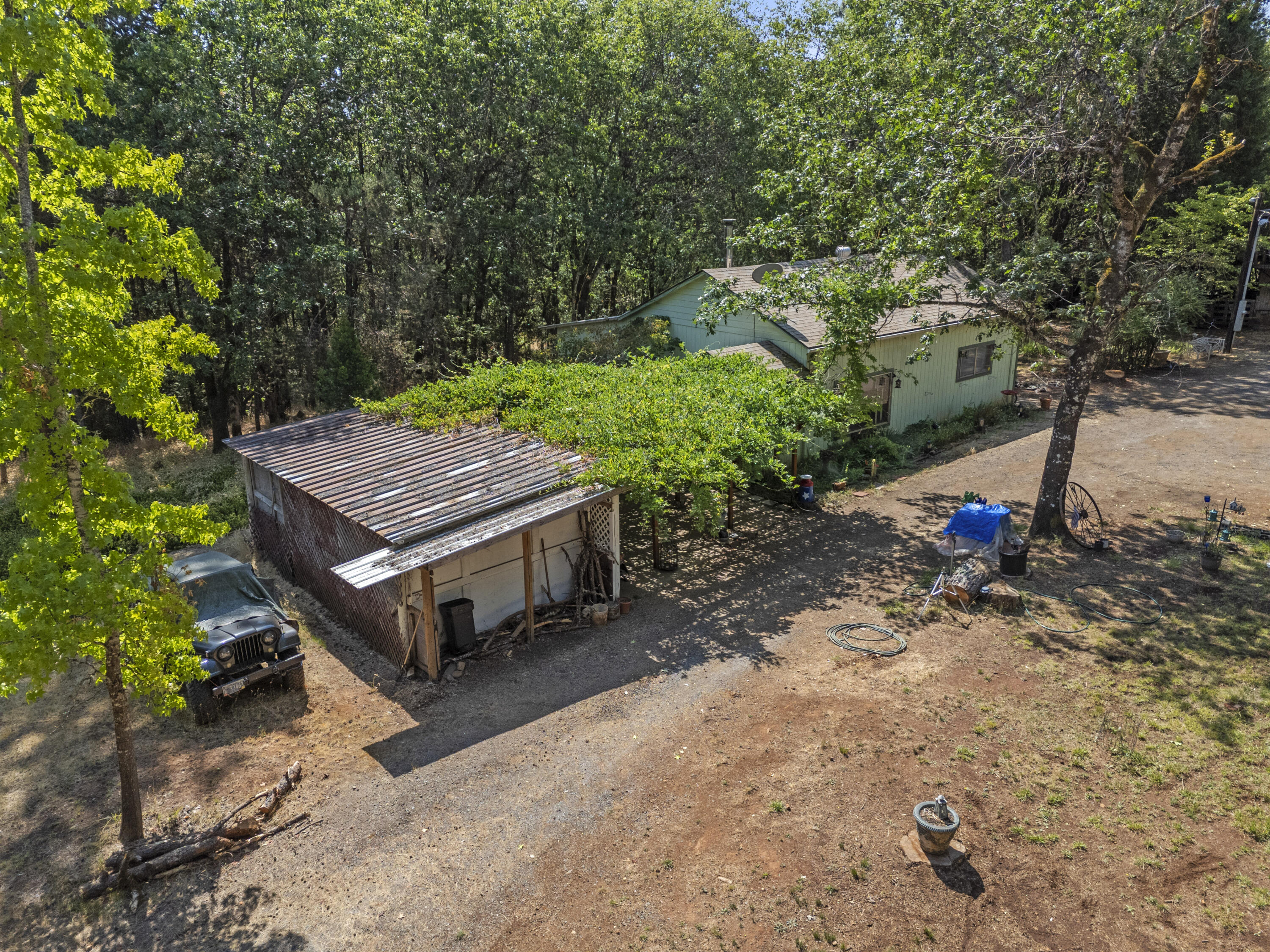 2681 Russell Road Grants Pass, OR 97526 - Photo 15 of 46 Aerial Main Home & Storage
