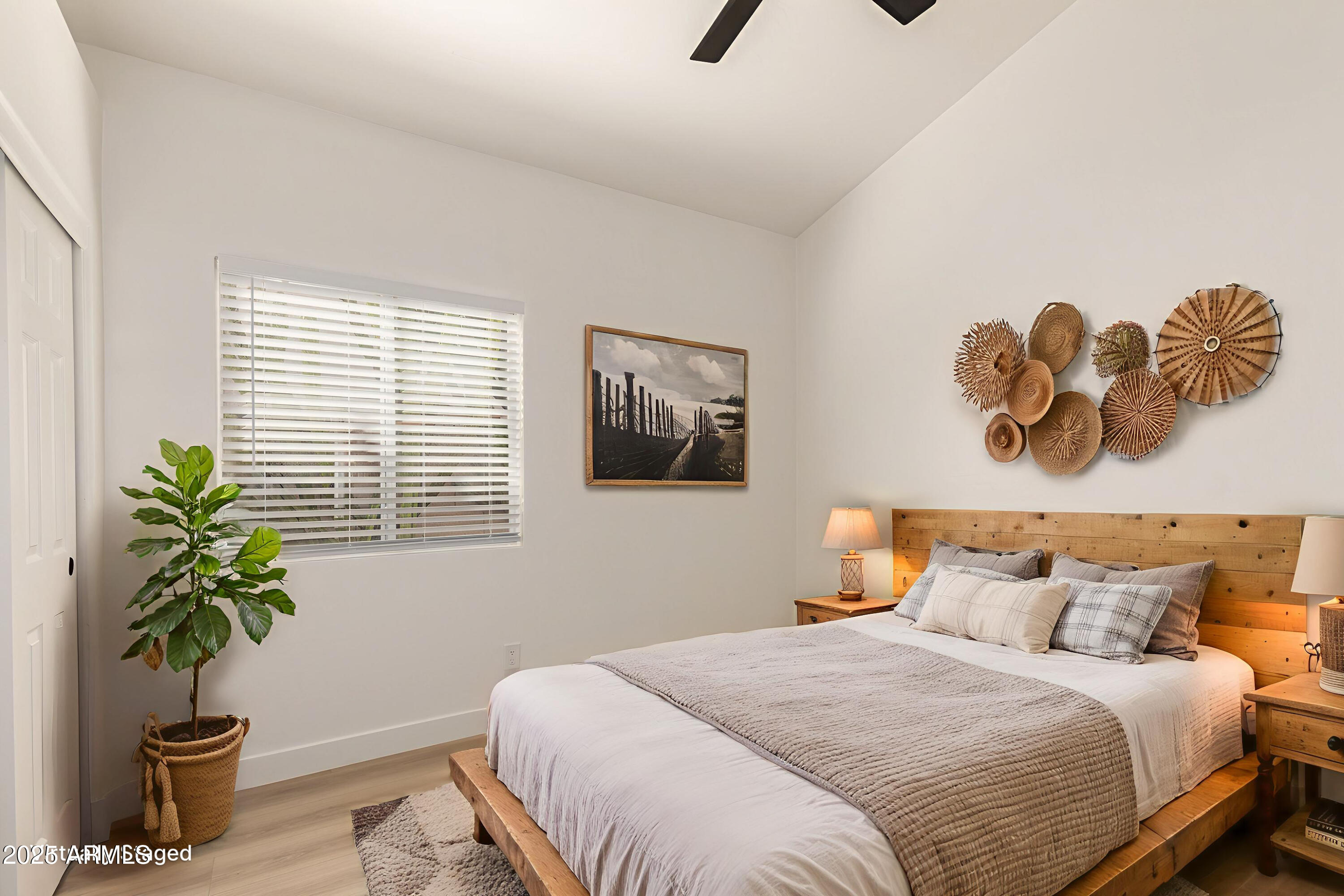 786 South Catalina Street Gilbert, AZ 85233 - Photo 24 of 34 a bedroom with bed and a potted plant