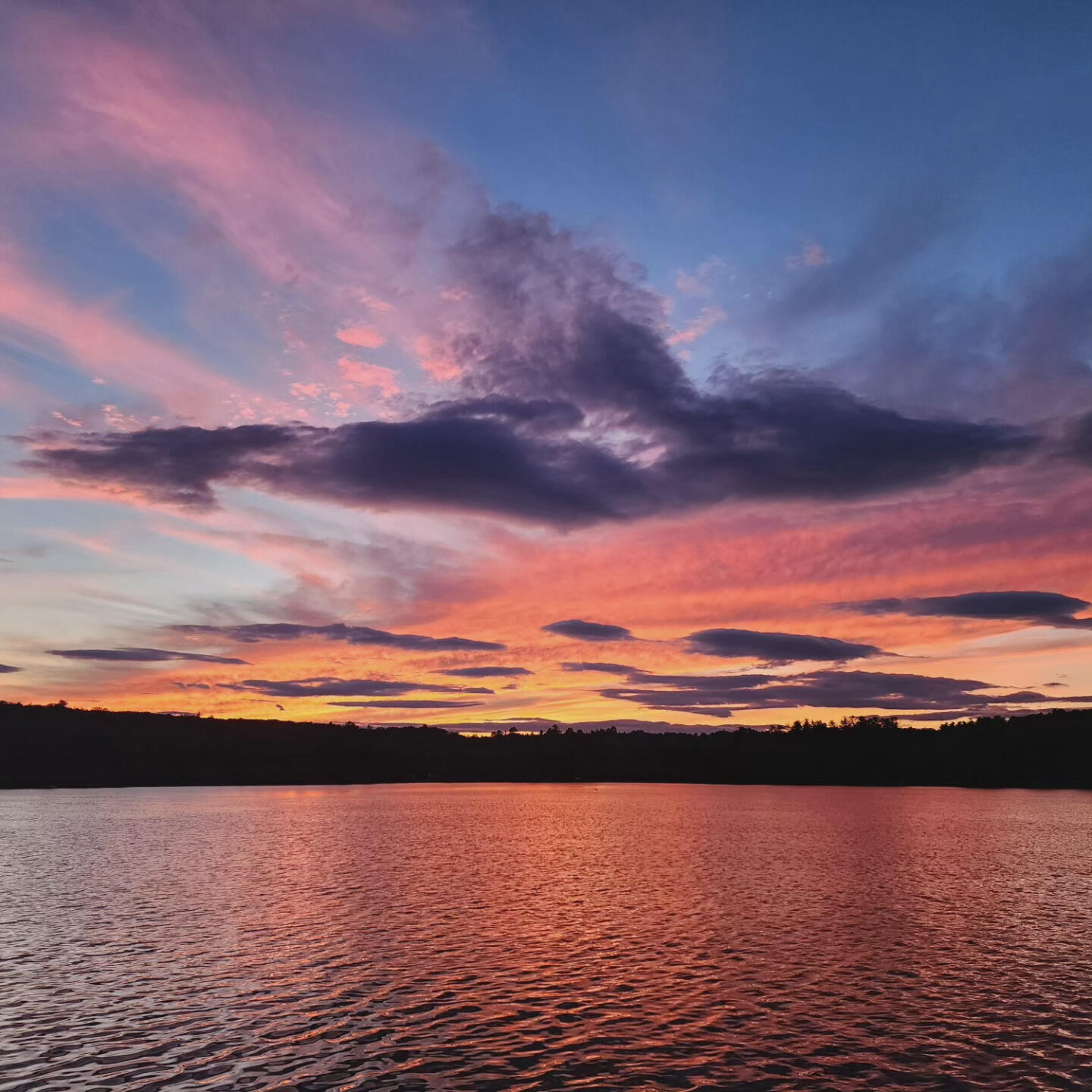 8 Loon Cove Road Livermore, ME 04253 - Photo 16 of 54 Sunset on Round Pond!