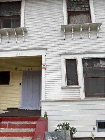 a view of front door of house