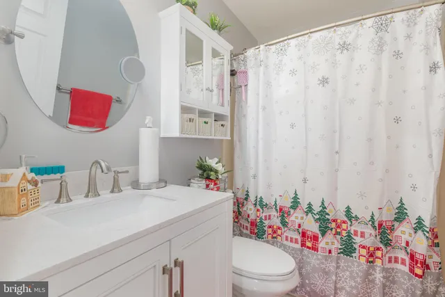a bathroom with a sink a vanity and a toilet