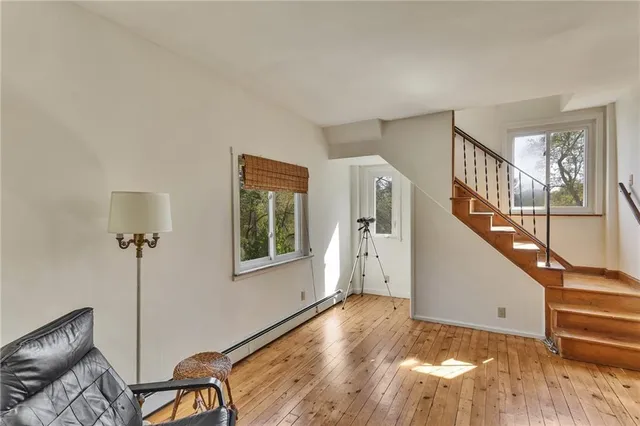 a view of an entryway with staircase