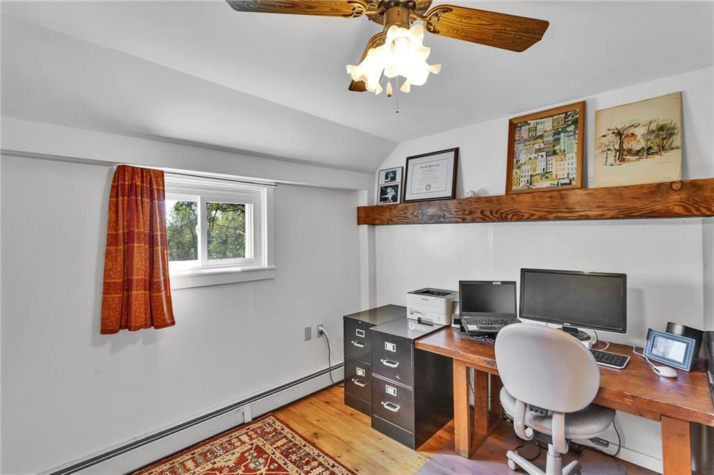 4032 Ewalt Road Gibsonia, PA 15044 - Photo 29 of 39 a view of workspace with workspace window and wooden floor