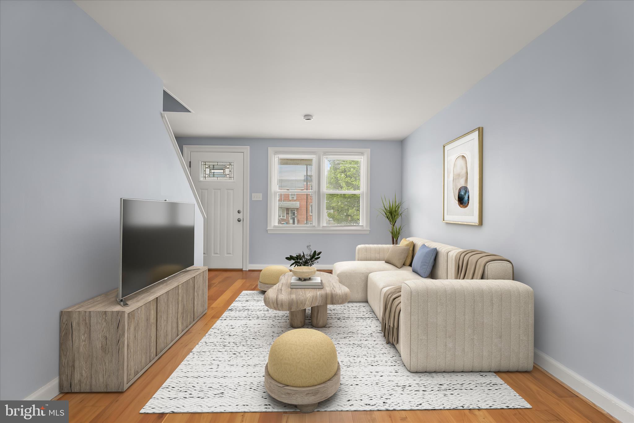 3645 Clarenell Road Baltimore, MD 21229 - Photo 11 of 43 Living Room- Virtually Staged