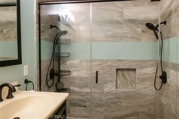 a bathroom with a sink