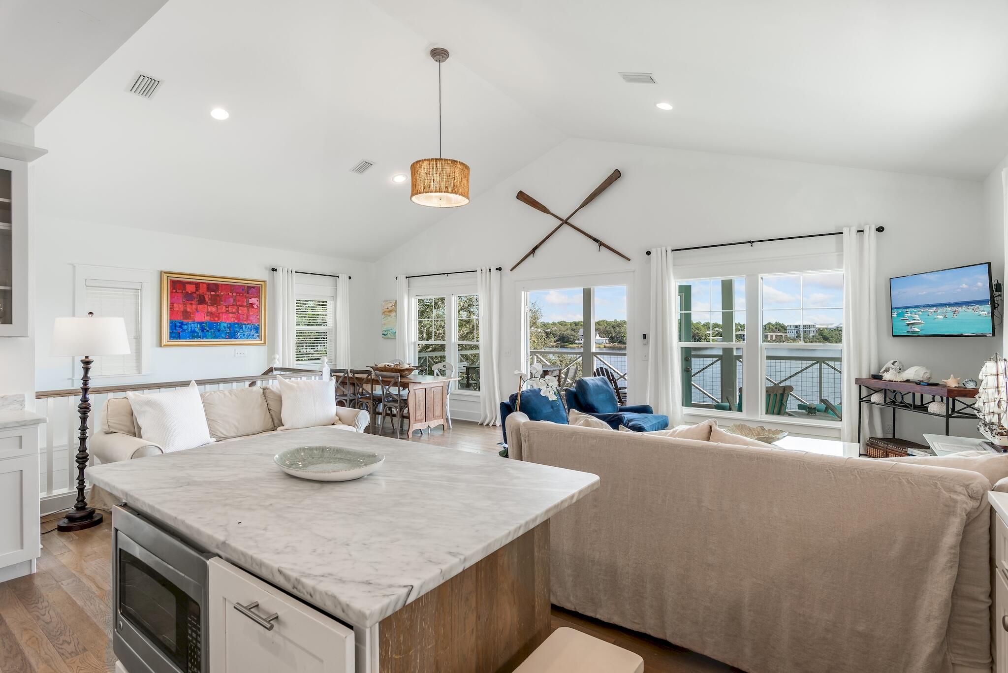 301 South Gulf Drive Santa Rosa Beach, FL 32459 - Photo 7 of 26 a view of a living room and kitchen