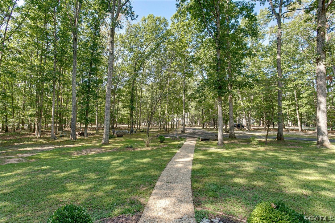 1310 King William Woods Road Midlothian, VA 23113 - Photo 3 of 42 a swimming pool with lots of trees in it