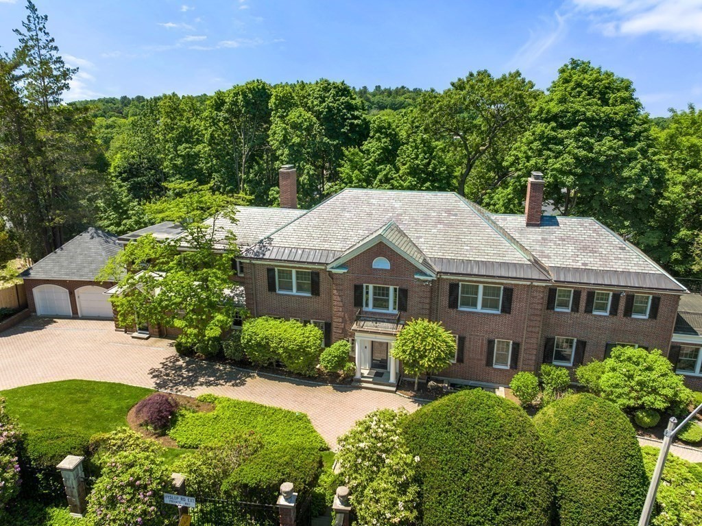 170 Hyslop Road Brookline, MA 02445 - Photo 1 of 37 front view of a house with a yard