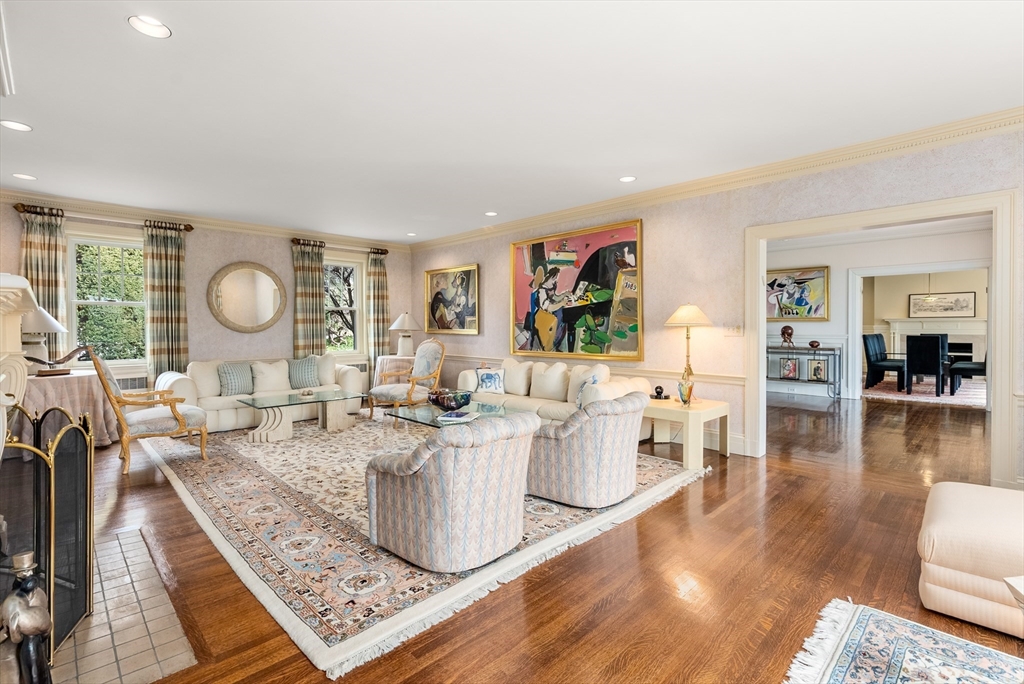 170 Hyslop Road Brookline, MA 02445 - Photo 12 of 37 a living room with lots of furniture and a large window