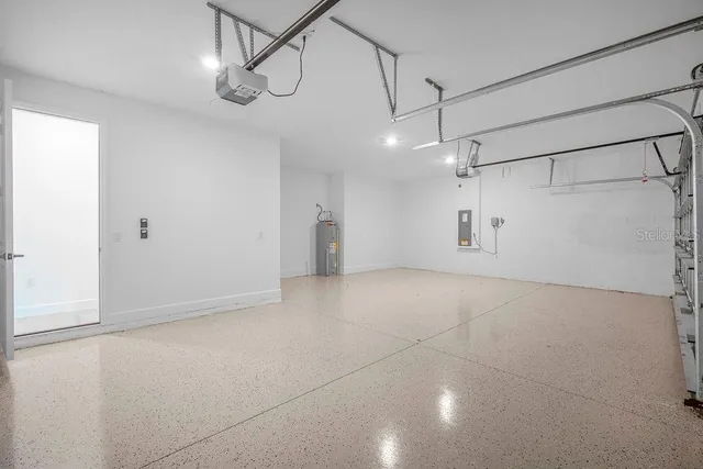 a view of a indoor garage