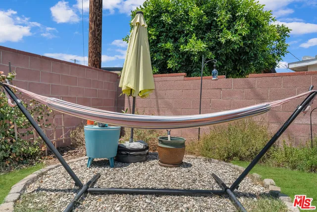 a view of outdoor space with seating area