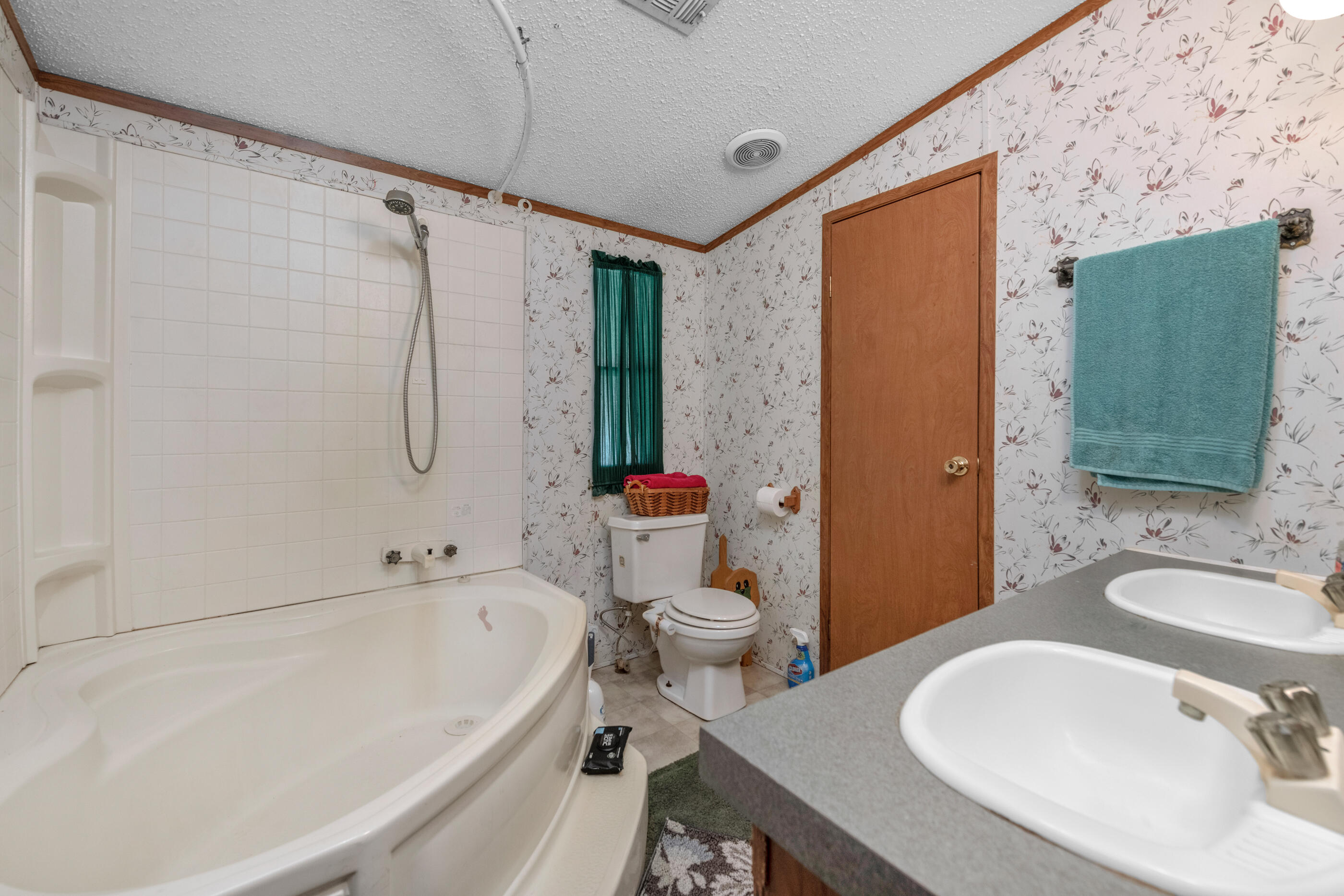 7189 Sherman Kennedy Road Baker, FL 32531 - Photo 15 of 29 a bathroom with a sink a toilet and shower