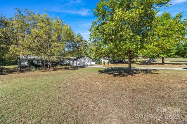an aerial view of a house having outdoor space
