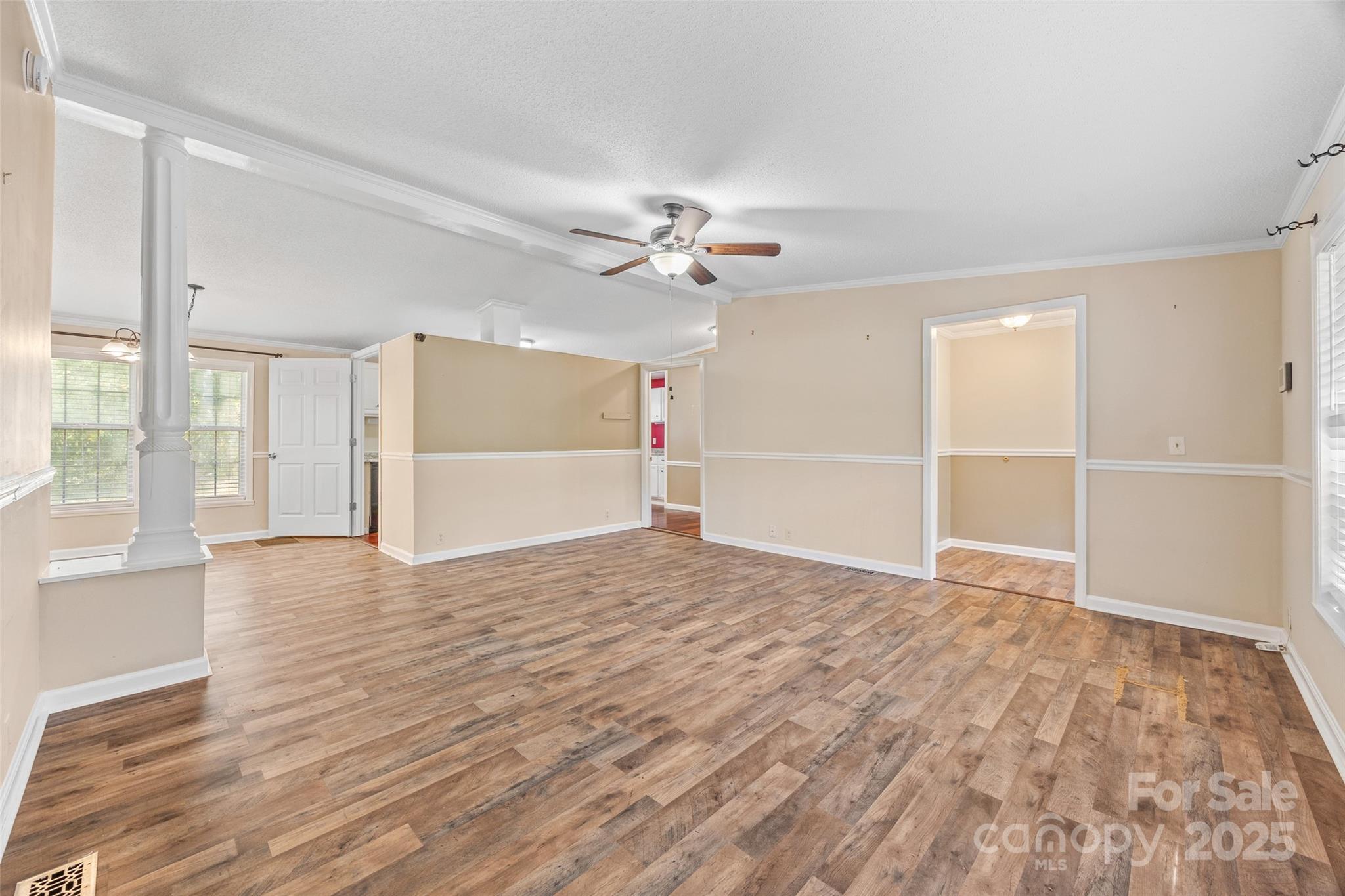 4640 Mel Nunnery Road Fort Lawn, SC 29714 - Photo 5 of 37 a view of an empty room with wooden floor and a window