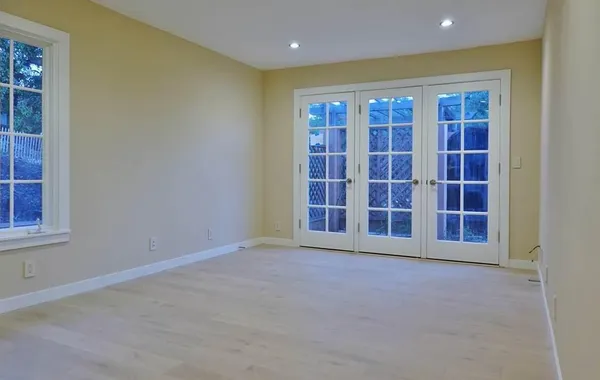 a close up of a wall with a utility room