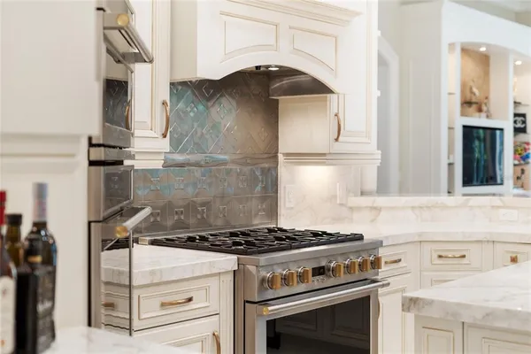 a view of a hall with wooden floor