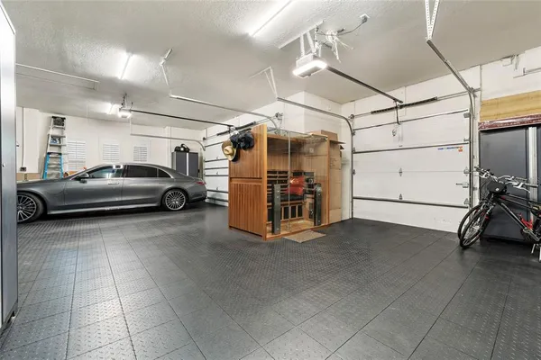 a view of a garden with flowers