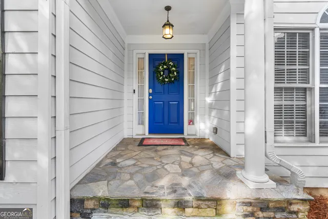 a view of front door of house