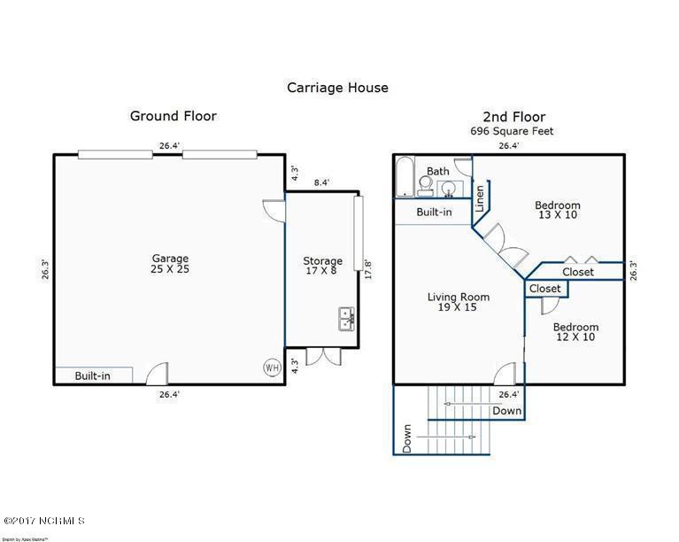8036 Reunion Road Wilmington, NC 28411 - Photo 49 of 49 Floor Plan - Carriage House