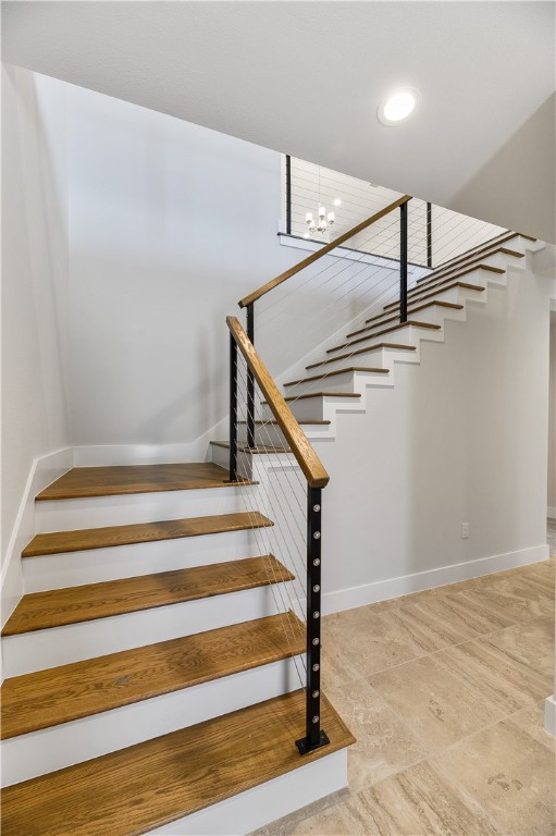 4611 Unity Circle Austin, TX 78731 - Photo 2 of 40 Stairs from the first floor up to the second floor.