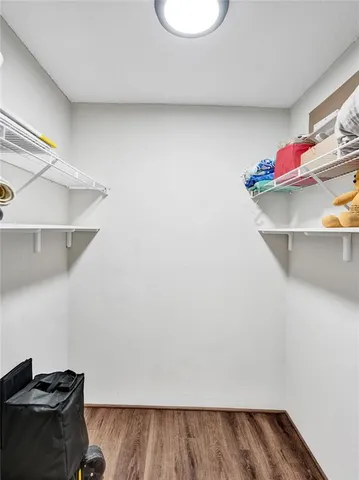 a view of a room with rack on the wall