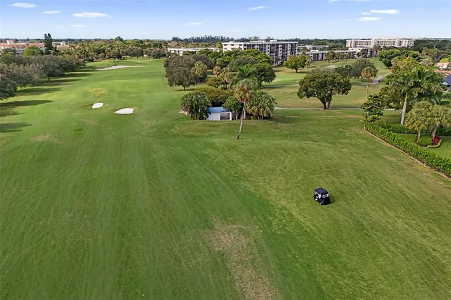 a view of a lake with a big yard
