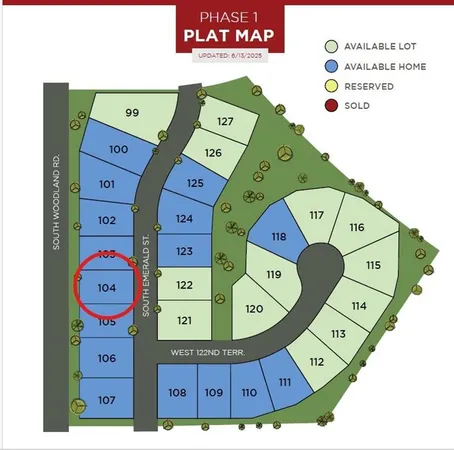 $476,450 | 12222 South Emerald Street, Olathe, KS 66061