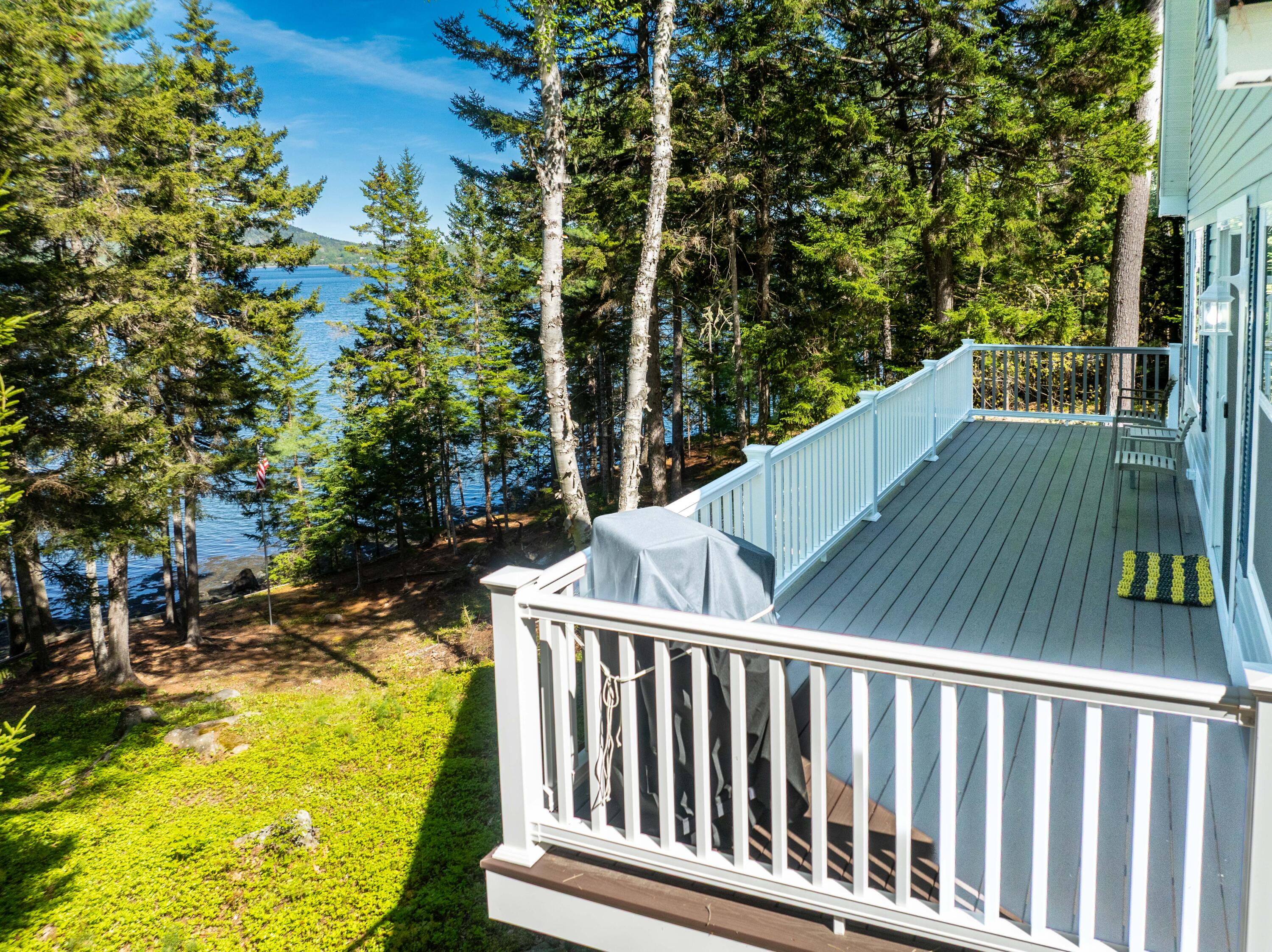 1590 South River Road Calais, ME 04619 - Photo 15 of 42 New composite deck overlooks water
