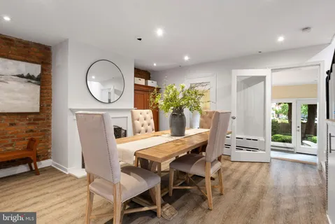 a view of outdoor space with seating area