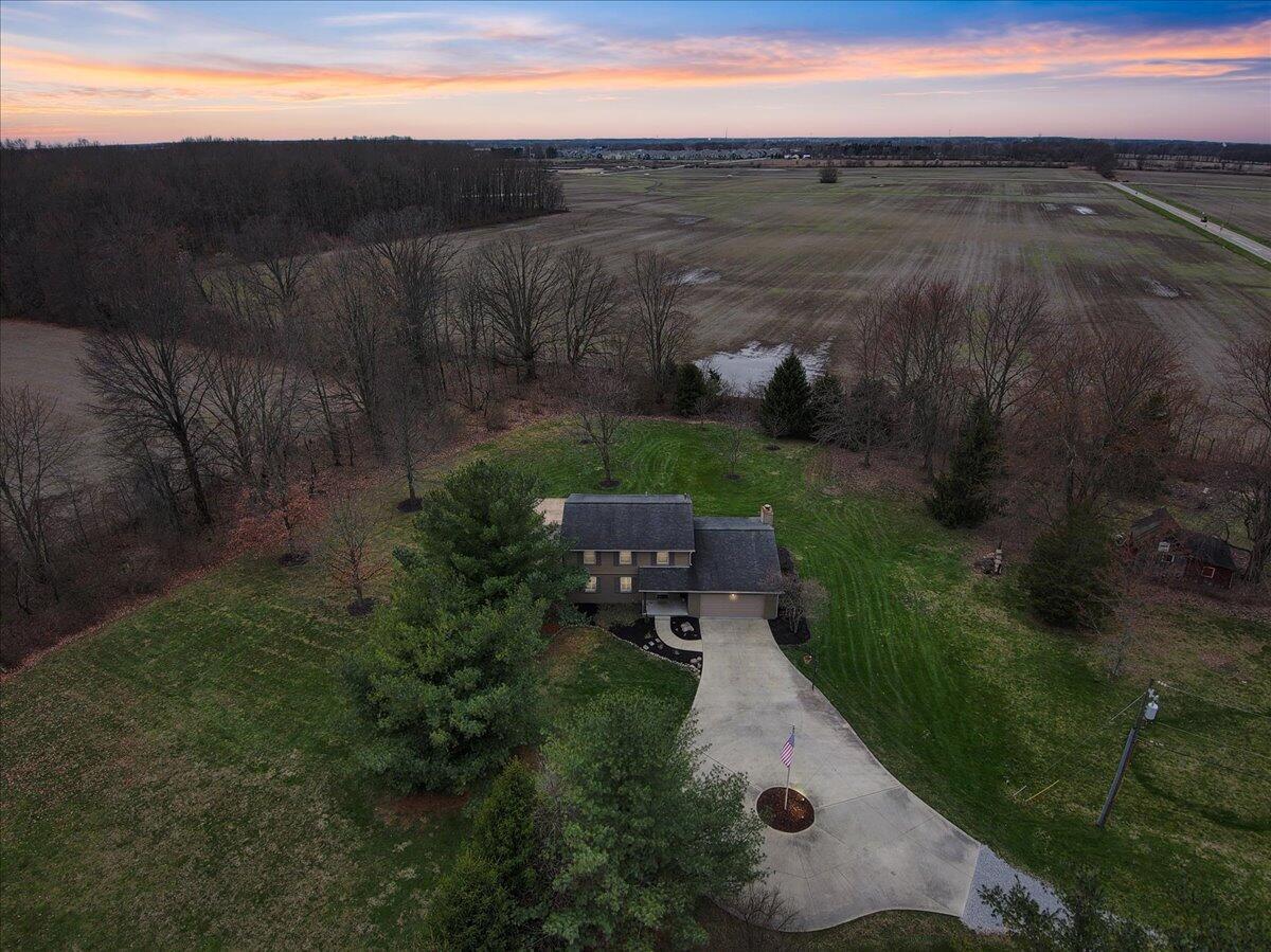 2584 Hollenback Road Lewis Center, OH 43035 - Photo 34 of 34 Aerial at Sunset