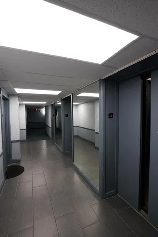 a car parked in a parking garage