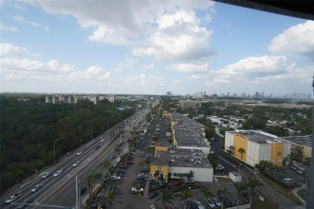 a view of a city from a terrace